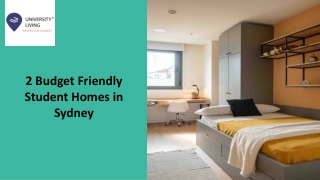 2 Budget Friendly Student Homes in Sydney