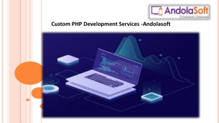 Custom PHP Development Services -Andolasoft