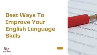 Best Ways To Improve Your English Language Skills