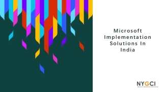 Microsoft Implementation Solutions in India