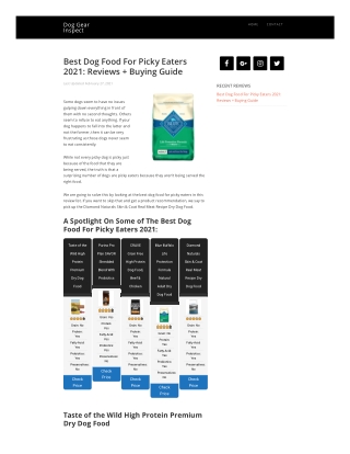 The Best Dog Food For Picky Eaters Buying Guide