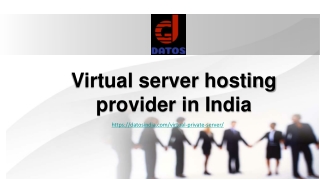 Virtual server hosting provider in India