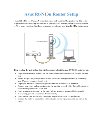 The Asus Rt-N13u Router Setup Process | Get Our Simple Methods