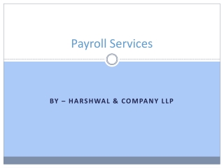 Professional Payroll Service Provider – Harshwal & Company LLP