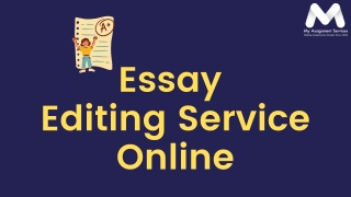 Essay Editing Service Online