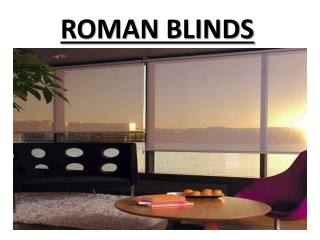 roman blinds