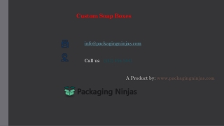 Unique Look of Custom Printed Soap Boxes at Packaging Ninjas