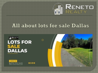 lots for sale Dallas