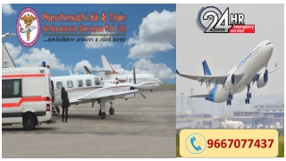 Pick Safest  Air and Train Ambulance Service in Srinagar by Panchmukhi