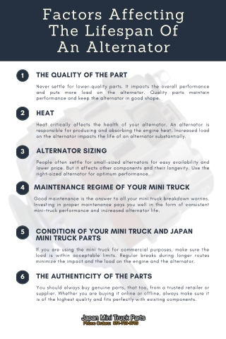 Factors Affecting The Lifespan Of An Alternator