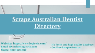 Scrape Australian Dentist Directory