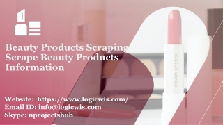 Beauty Products Data Scraping Services 