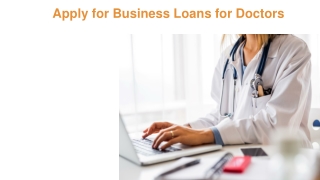 Apply Business Loans for Doctors in India - Bajaj Finserv