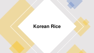 Healthy Korean rice