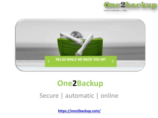 Data Backup Security - One2backup