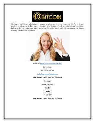 Buy Bitcoins Canada | Vancouverbitcoin.com