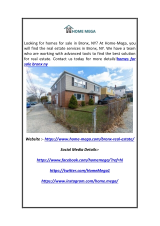 Homes for Sale in Bronx, NY - Home-Mega