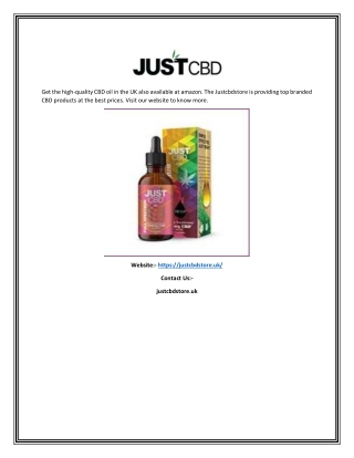 cbd oil uk amazon|Justcbdstore.uk