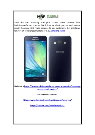 Samsung Repair | Mobilerepairfactory.com.au
