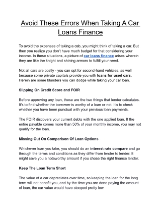 Know Whether Rent-to-Own Car is a Boon Or a Curse : car loans finance