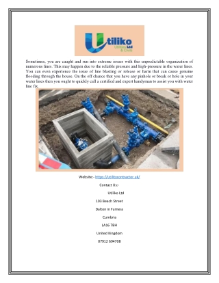 Utility Contractor Cumbria | Utilitycontractor.uk