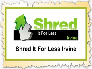 Secure Document Shredding Service