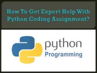 How To Get Expert Help With Python Coding Assignment?