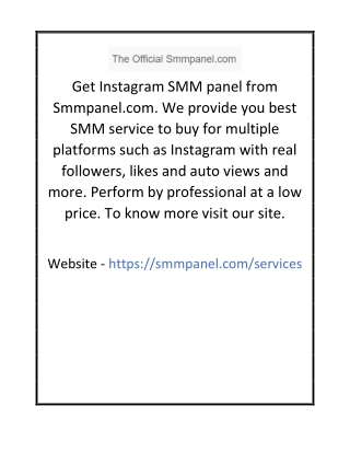 Buy 20k Instagram Followers | Smmpanel.com