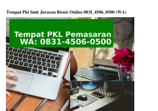 Tempat Prakerin Tkj Di Surabaya 0831 4506 0500[WA]