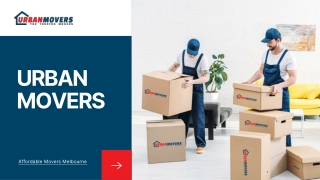 Urban Movers - The Trusted Movers