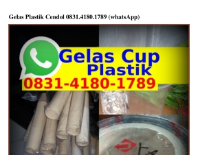 Gelas Plastik Cendol 0831.4180.1789{WA}