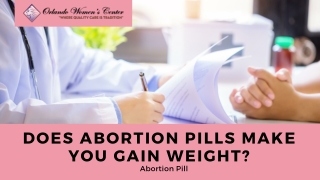 Price of Abortion Pill -  Orlando Women's Center