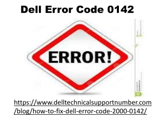 Dell Error Code 2000-0142