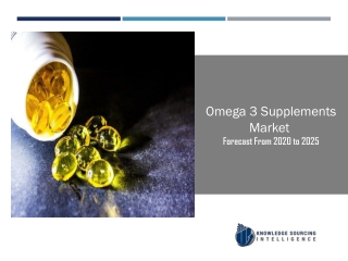 Omega 3 Supplements Market to be Worth US$8.457 billion by 2025