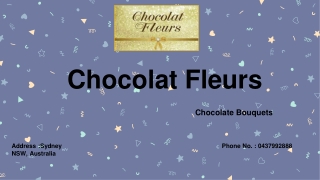 Easter Chocolate Bouquets by Chocolat Fleurs