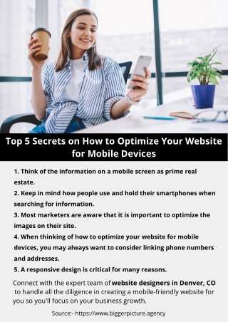 Top 5 Secrets on How to Optimize Your Website for Mobile Devices