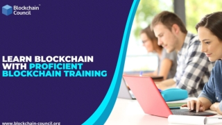 Learn Blockchain With Proficient Blockchain Training