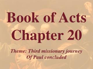 Book of Acts Chapter 20