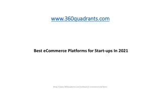 Best eCommerce Platforms for Start-ups In 2021