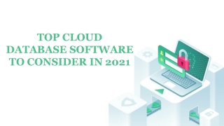 Top Cloud Database Software to consider in 2021