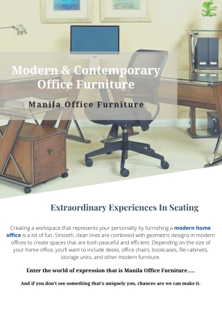 Modern and Stylish Office Furniture