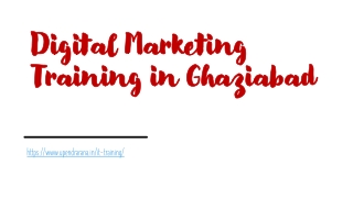 Digital Marketing Training in Ghaziabad