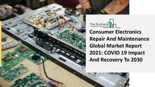 Consumer Electronics Repair And Maintenance Market Research Report By The Business Research Company