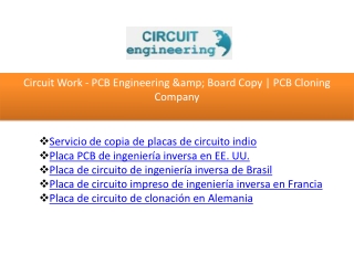 Placa PCB de ingeniería inversa en EE. UU.