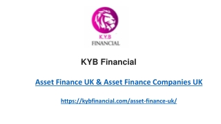 Asset Finance companies UK