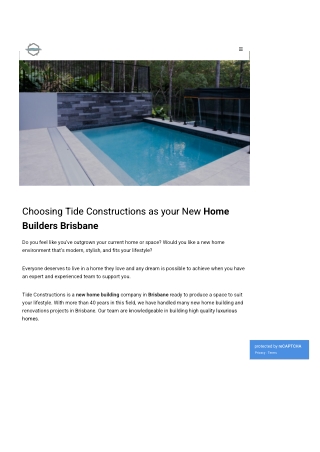 New Home Builders Brisbane