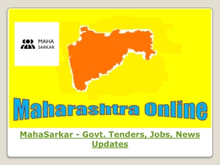 MahaSarkar - Govt. Tenders, Jobs, News Updates