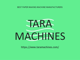 Get Small Paper Recycling Machine At Tara Machines