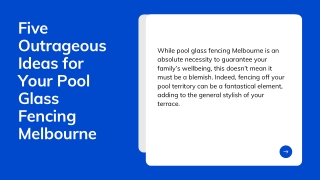 Pool glass fencing Five Outrageous Ideas for Your Pool Glass Fencing Melbourne