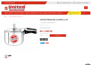 UNITED PRESSURE COOKER 3 LTR